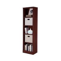 10147 Royal Cherry Narrow 5-Shelf Bookcase - Morgan-2