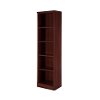 10147 Royal Cherry Narrow 5-Shelf Bookcase - Morgan -3