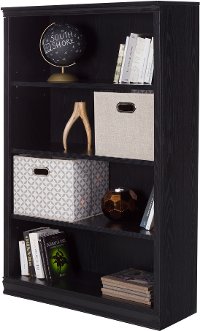 10141 Black Oak 4-Shelf Bookcase - Morgan -2