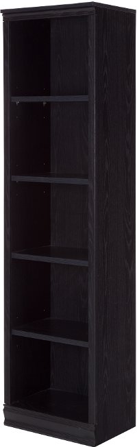 10139 Black Oak Narrow 5-Shelf Bookcase - Morgan -3