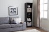 10139 Black Oak Narrow 5-Shelf Bookcase - Morgan -4