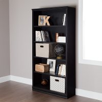 10142 Black Oak 5 Shelf Bookcase - Morgan