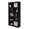10142 Black Oak 5-Shelf Bookcase - Morgan -2