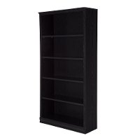 10142 Black Oak 5-Shelf Bookcase - Morgan -3