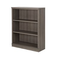 10152 Gray Maple 3-Shelf Bookcase - Morgan-3