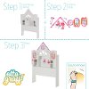 10098 White Twin Bookcase Headboard - Vito -7