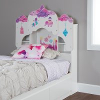 10099 White Twin Bookcase Headboard - Vito