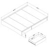 10158 White Queen Platform Bed with 2 Drawers (60 Inch) - Basic -3
