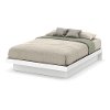 10160 White Queen Platform Bed (60 Inch) - Basic
