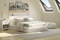 10160 White Queen Platform Bed (60 Inch) - Basic -2