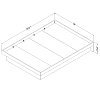 10162 Chocolate Full Size Platform Bed (54 Inch) - Basic -3