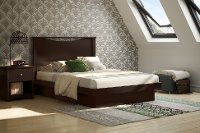10162 Chocolate Full Size Platform Bed (54 Inch) - Basic -2