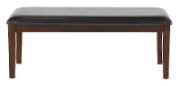Dark Cherry Upholstered Dining Bench - Brent