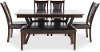 Dark Cherry 6 Piece Dining Set - Brent