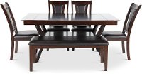 Dark Cherry 6 Piece Dining Set - Brent