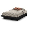 10166 Basic Black Queen Platform Bed