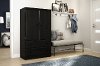 10171 Black Oak 2 Door Armoire - Morgan -3