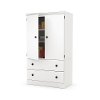 10172 White 2 Door Armoire - Morgan -1