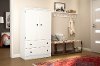 10172 White 2 Door Armoire - Morgan -3