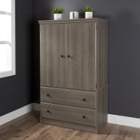 10173 Gray Maple 2 Door Armoire - Morgan