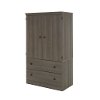 10173 Gray Maple 2 Door Armoire - Morgan -3