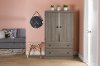 10173 Gray Maple 2 Door Armoire - Morgan -4