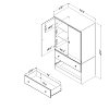 10173 Gray Maple Armoire - Morgan -7