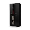 10178 Black 4-Door Storage Armoire - Axess