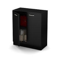 10179 Black Small Storage Cabinet - Axess