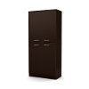 10181 Chocolate 4-Door Storage Armoire - Axess -2