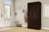 10181 Chocolate 4-Door Storage Armoire - Axess -3