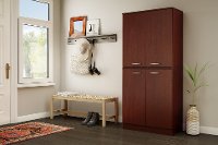 10184 Royal Cherry 4 Door Armoire - Axess