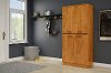 10187 Country Pine 4 Door Armoire - Axess -1