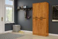 10187 Country Pine 4 Door Armoire - Axess