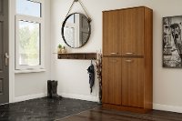 10190 Cherry 4-Door Storage Armoire - Axess