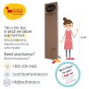 10193 Soft Gray 4-Door Storage Armoire - Axess -2