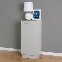10195 Soft Gray Narrow Storage Cabinet - Axess