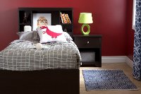10204 Chocolate Twin Mates Bed - Vito