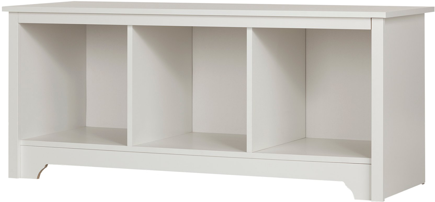 10327 White Cubby Storage Bench - Vito-3
