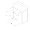 10329 Vito Black Storage Cabinet-5