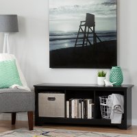 10330 Black Cubby Storage Bench - Vito