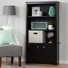 10331 Black 3-Shelf Storage Bookcase - Vito
