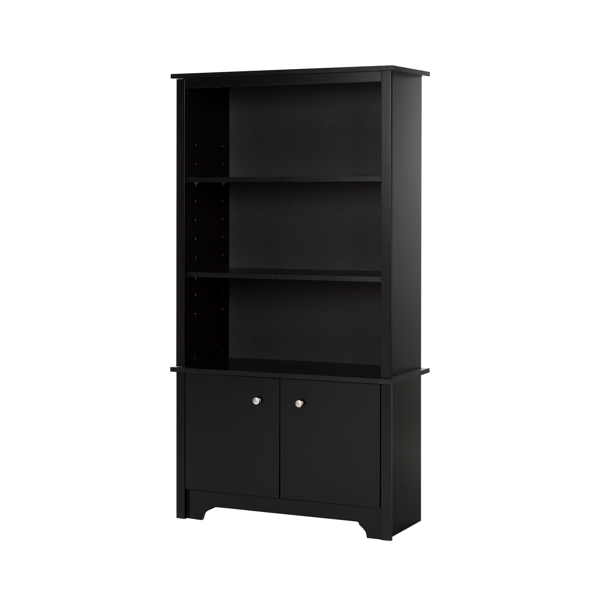 10331 Black 3-Shelf Storage Bookcase - Vito -3