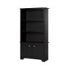 10331 Black 3-Shelf Storage Bookcase - Vito -3