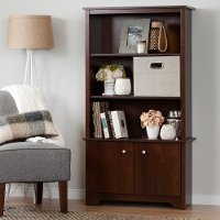 10332 Cherry 3-Shelf Storage Bookcase - Vito