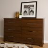 10333 Brown Walnut Double Dresser - Primo -2