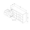 10333 Brown Walnut Double Dresser - Primo -4