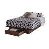 10336 Brown Walnut Platform Storage Bed - Primo -2