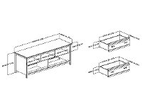 10394 Weathered Oak TV Stand - Exhibit -5