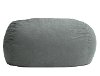 6 Ft. XL Steel Gray Comfort Suede Beanbag - Fuf-2